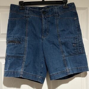 Eddie Bauer Denim Blue Cargo Shorts